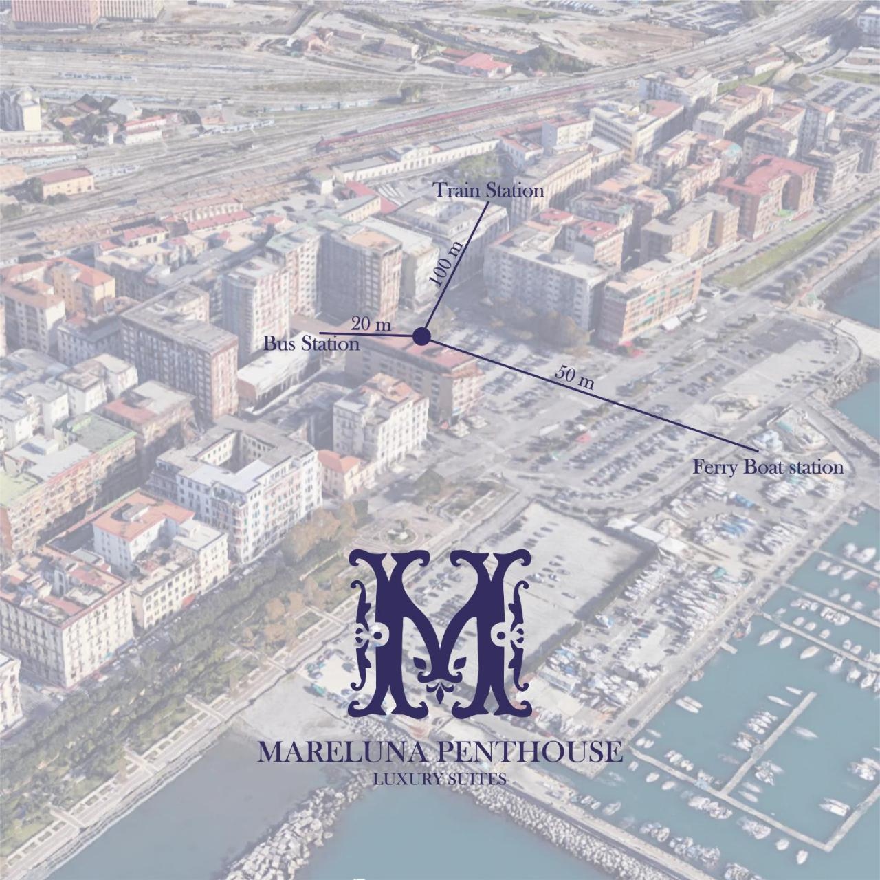 Mareluna Penthouse - Luxury Suites Salerno Luaran gambar